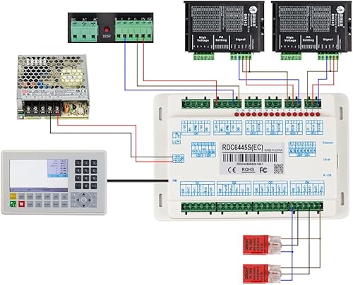 Miniatura 4 de Cloudray Ruida RDC6445S Controlador láser de CO2 para grabador láser y máquina de corte RDC DSP 6445S 6445G