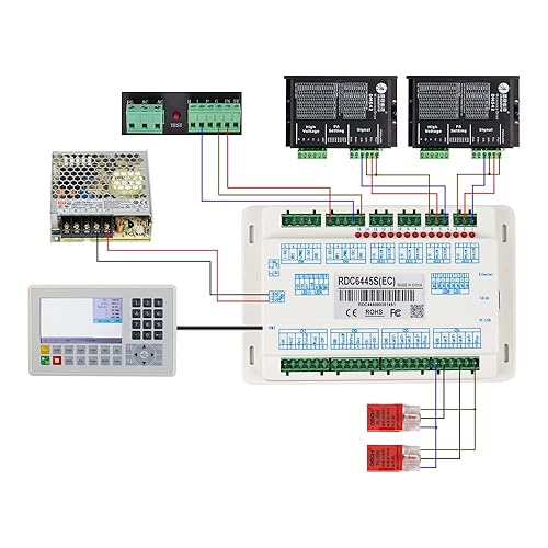 Miniatura 4 de Cloudray Ruida RDC6445S Controlador láser de CO2 para grabador láser y máquina de corte RDC DSP 6445S 6445G