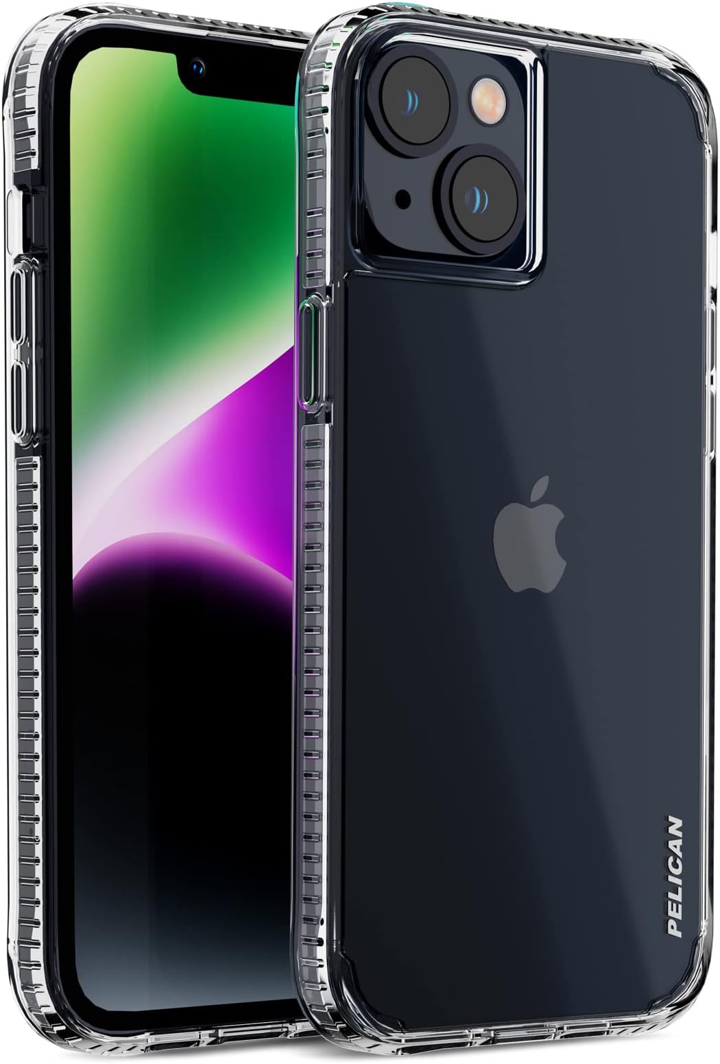 Pelican Ranger Series - iPhone 14 Plus Case 6.7" [Wireless Charging Compatible] iPhone 14 Plus Back Cover Case with Anti-Yellow Technology [15ft MIL Grade Drop Protection] Rugged, Sleek - Clear