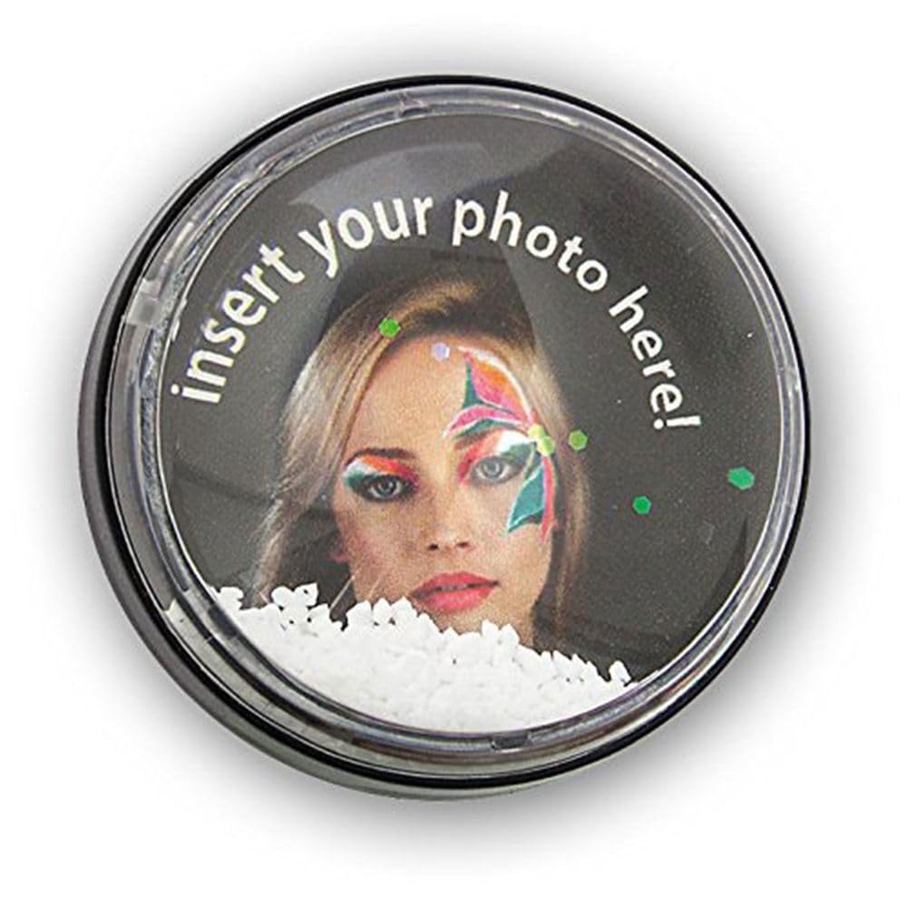 Zep Mini Snow Globe Magnet, Black