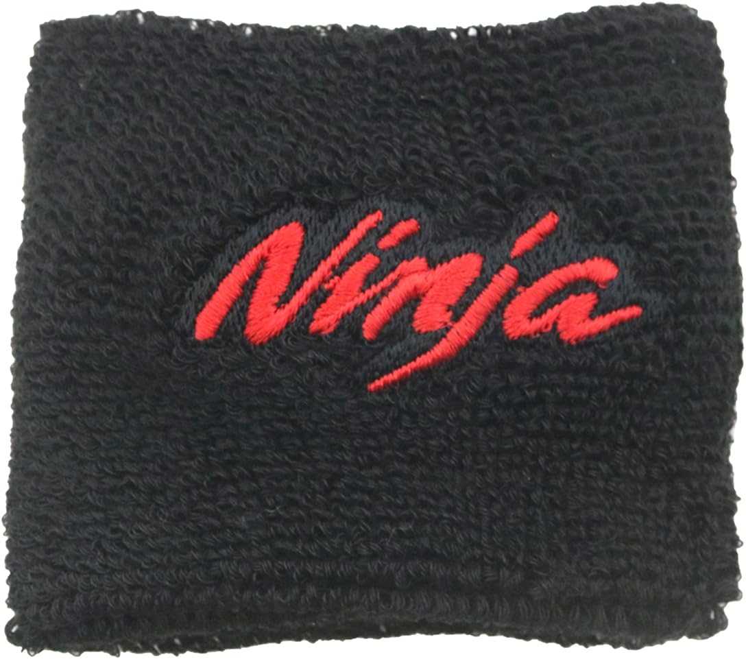 Motorcycle Brake Reservoir Sock Fits For Kawasaki Ninja ZX6R ZX10R ZX9R ZX12R ZX14R 300 400 650 1000 - Reservoir Sock Cover (Black and Ninja Red)1 Pack