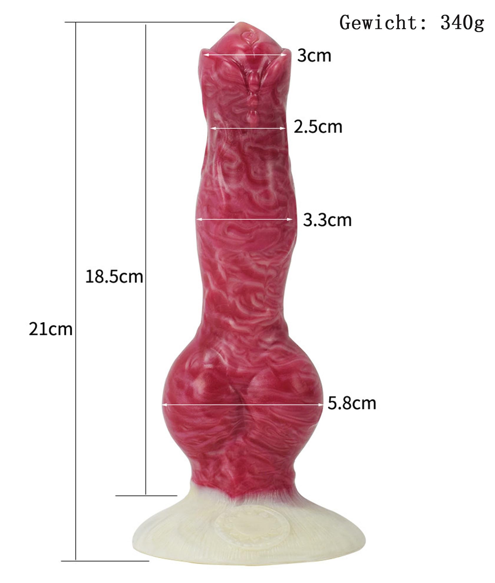 Consolador Anal De Gran Tamaño Con Forma De Animal, Masajeador De Próstata Y Pene, Réplica De Tapón Anal for Masturbación, Juguete Sexual BDSM Extremo for El Punto G