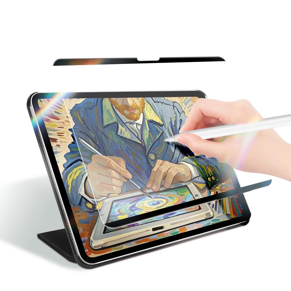 Spallo Magnetic Paper-Feel Screen Protector for iPad Mini 7 (2024) 8.3 Inch & iPad Mini 6 (2021), Write and Draw Like on Paper, Detachable & Reusable Matte Film, High Sensitive