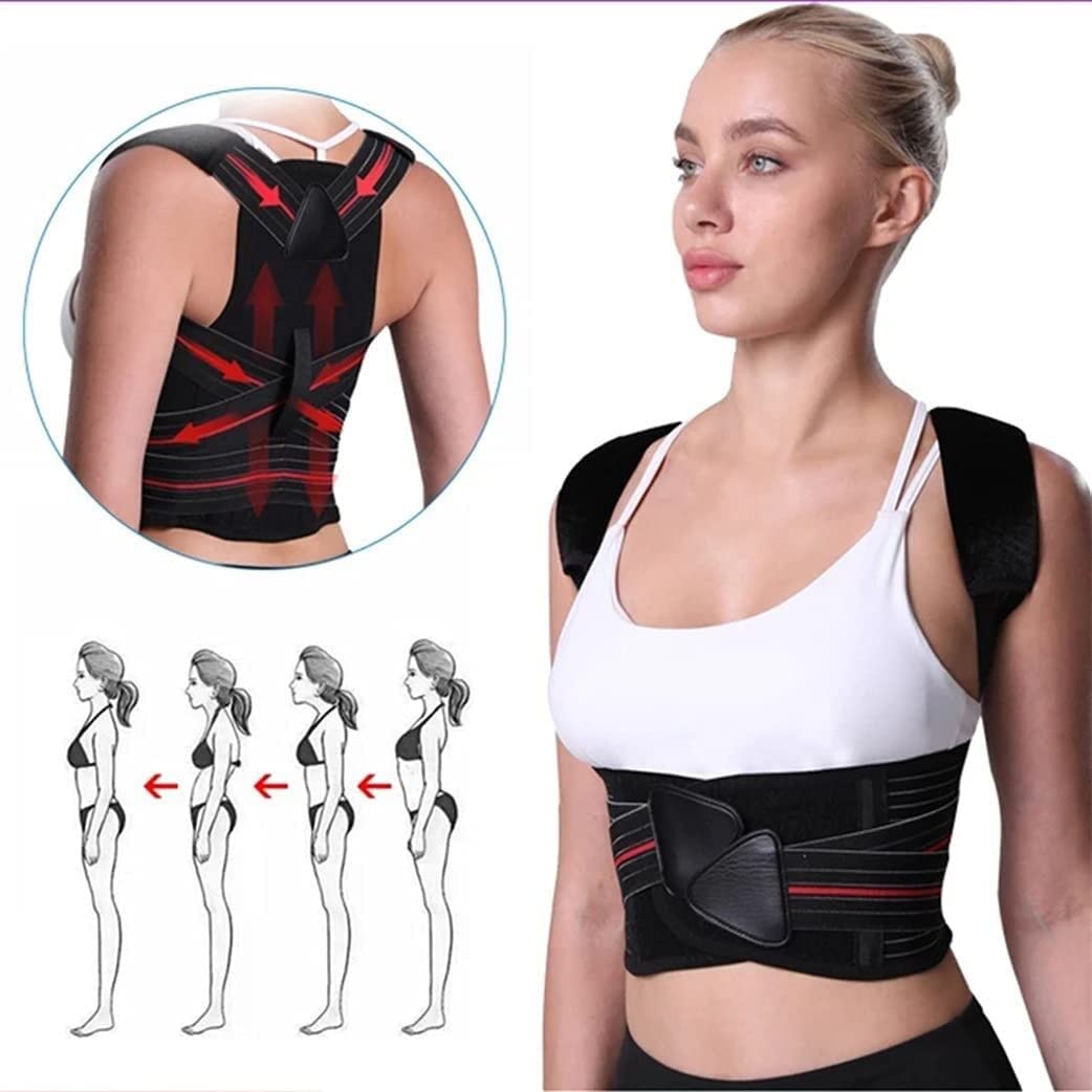 Korektor Postawy, Korekcja Garbu, Mocne Wsparcie, Regulowane Paski, Unisex (Xx)