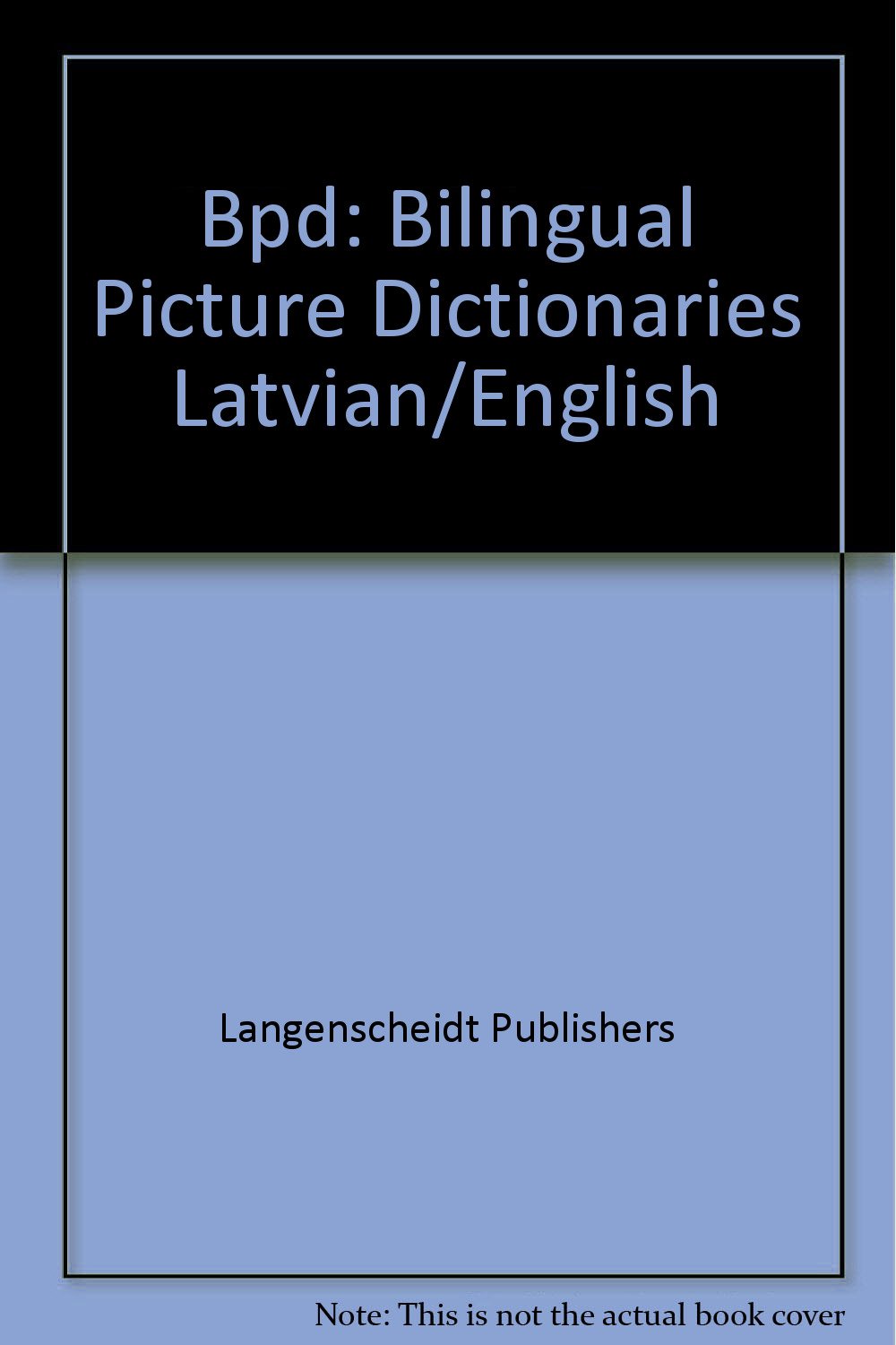Langenscheidt Picture Dictionary Latvian/English Renyi, P