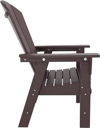 Miniatura 6 de WestinTrends Malibu - Juego de comedor Adirondack de 7 piezas para exteriores, juego de muebles de mesa y sillas de madera de polietileno para todo