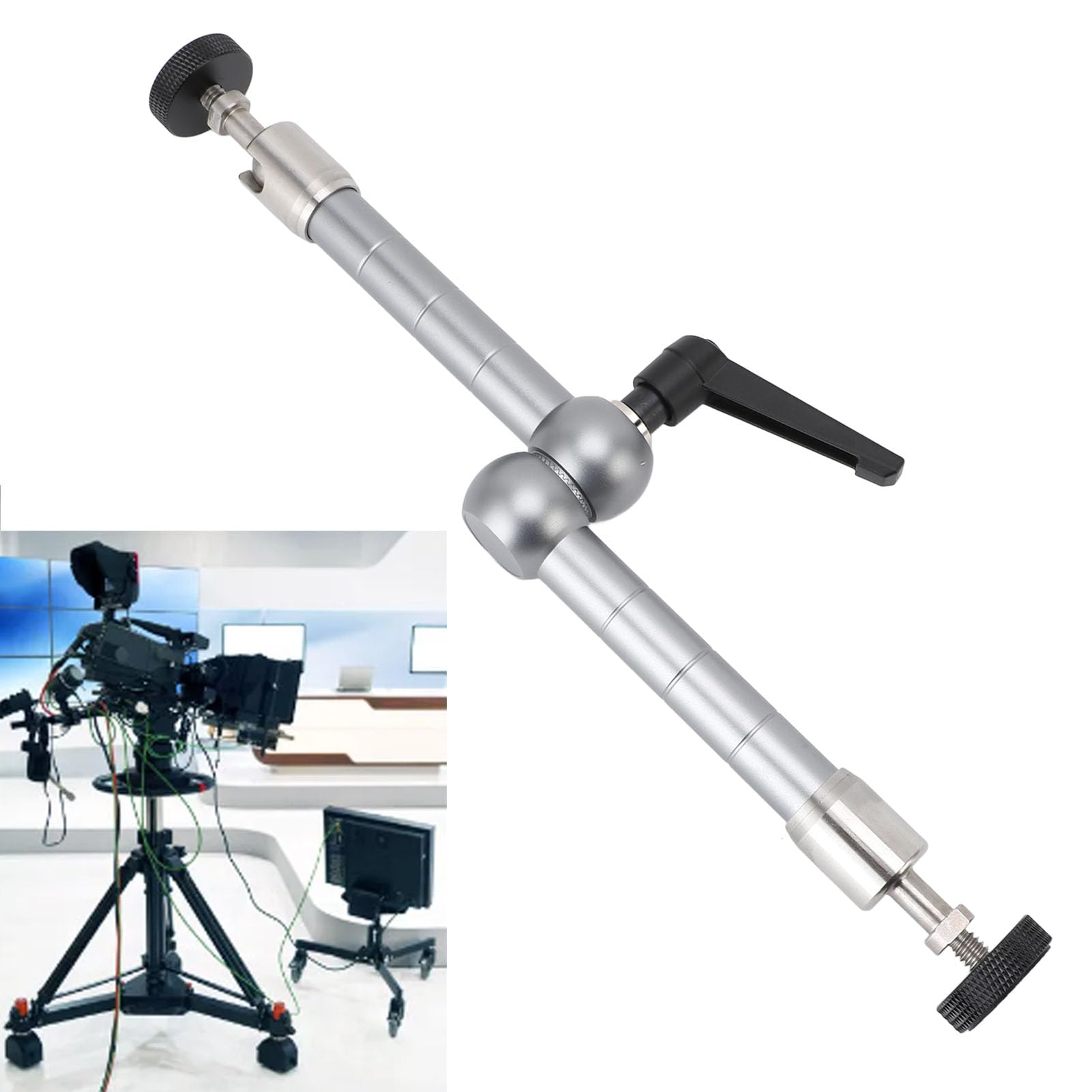 Generic Capacitación de Brazo de Montaje de la Cámara, Estructura de Engranaje Ergonómico Universal 1/4in Cable Cámaras -mazos para Fotografía