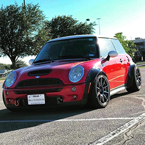 Rising Tuning - Universal Jdm Fender Flares Modern Style 4 Inch (100Mm) 4Pcs Wide Set Lengh 870Mm Wheel Arch Overfender Wide Body #TOP4