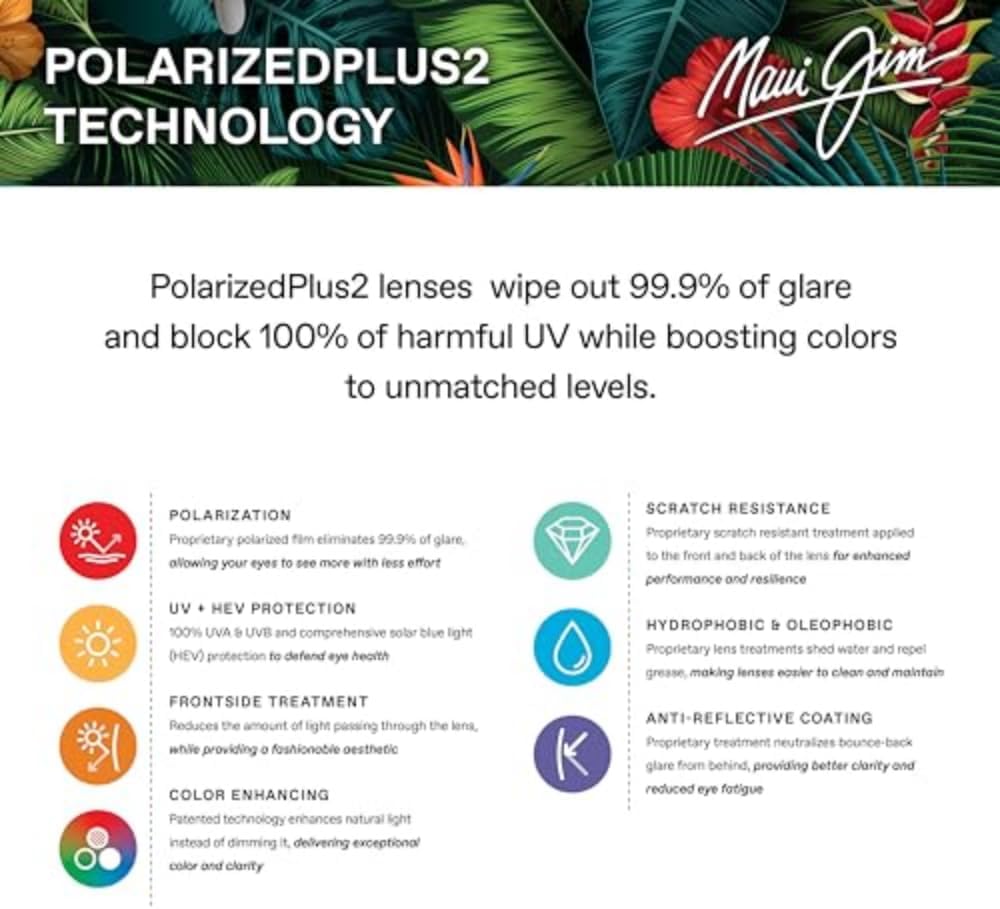 Maui Jim Polarized Men's Onshore Rectangular Sunglasses - Image 4