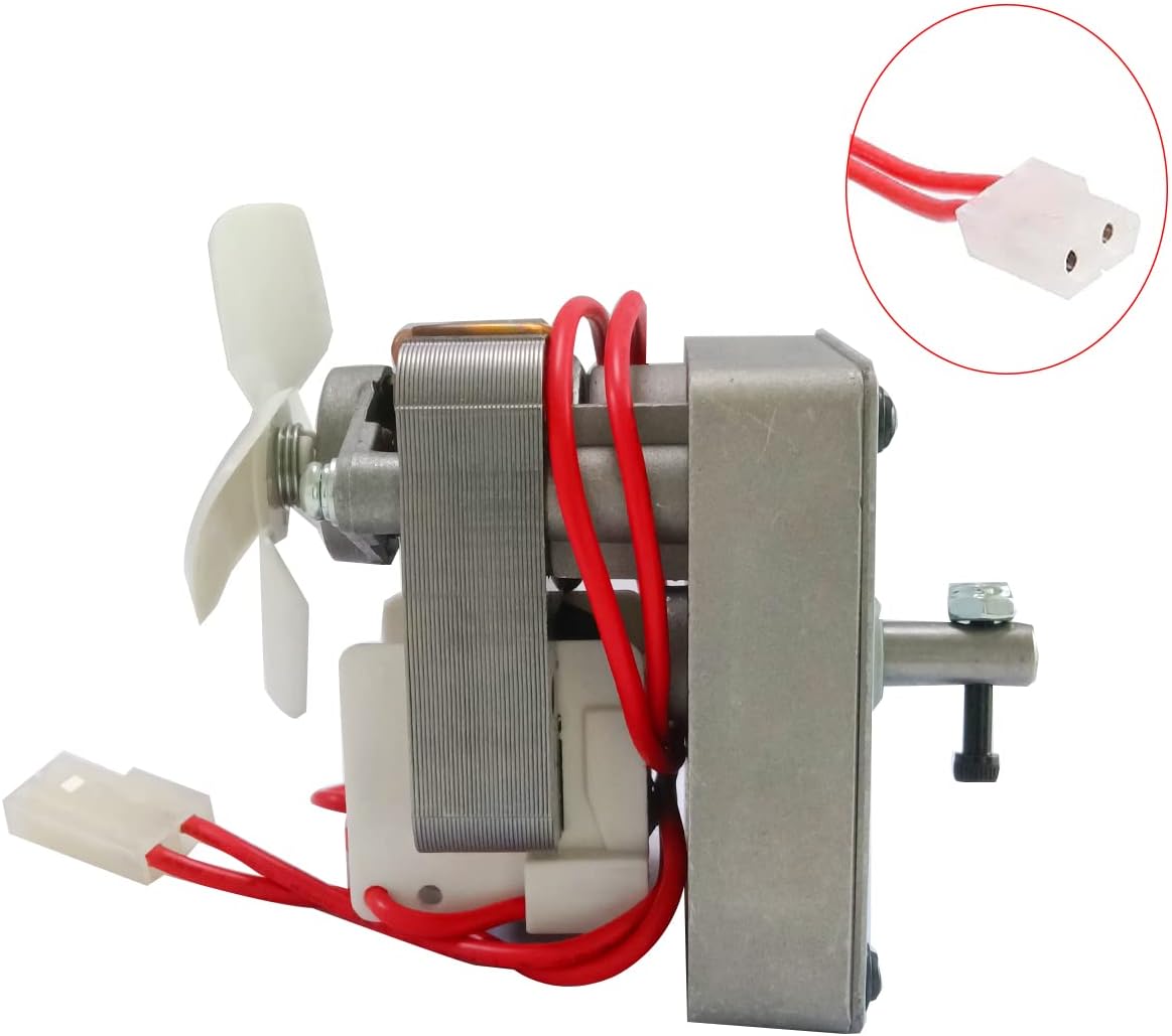 Replacement Auger Motor Parts， Compatible with Traeger, Pit Boss, Camp Chef Wood Pellet Grills Smokers, AC120V 60Hz 2 Pole Universal Feeding Gear，2.0RPM Auger Motor