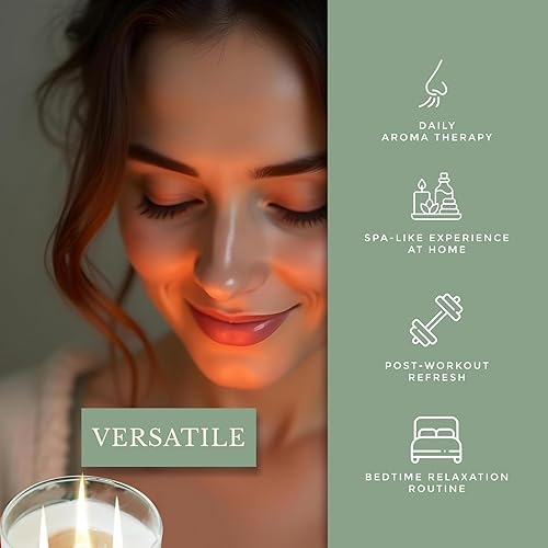 Miniatura 3 de Pecksniff's Vela perfumada clásica de flor de jengibre y pachulí Vela de 3 mechas con cubierta antipolvo 19.4 onzas