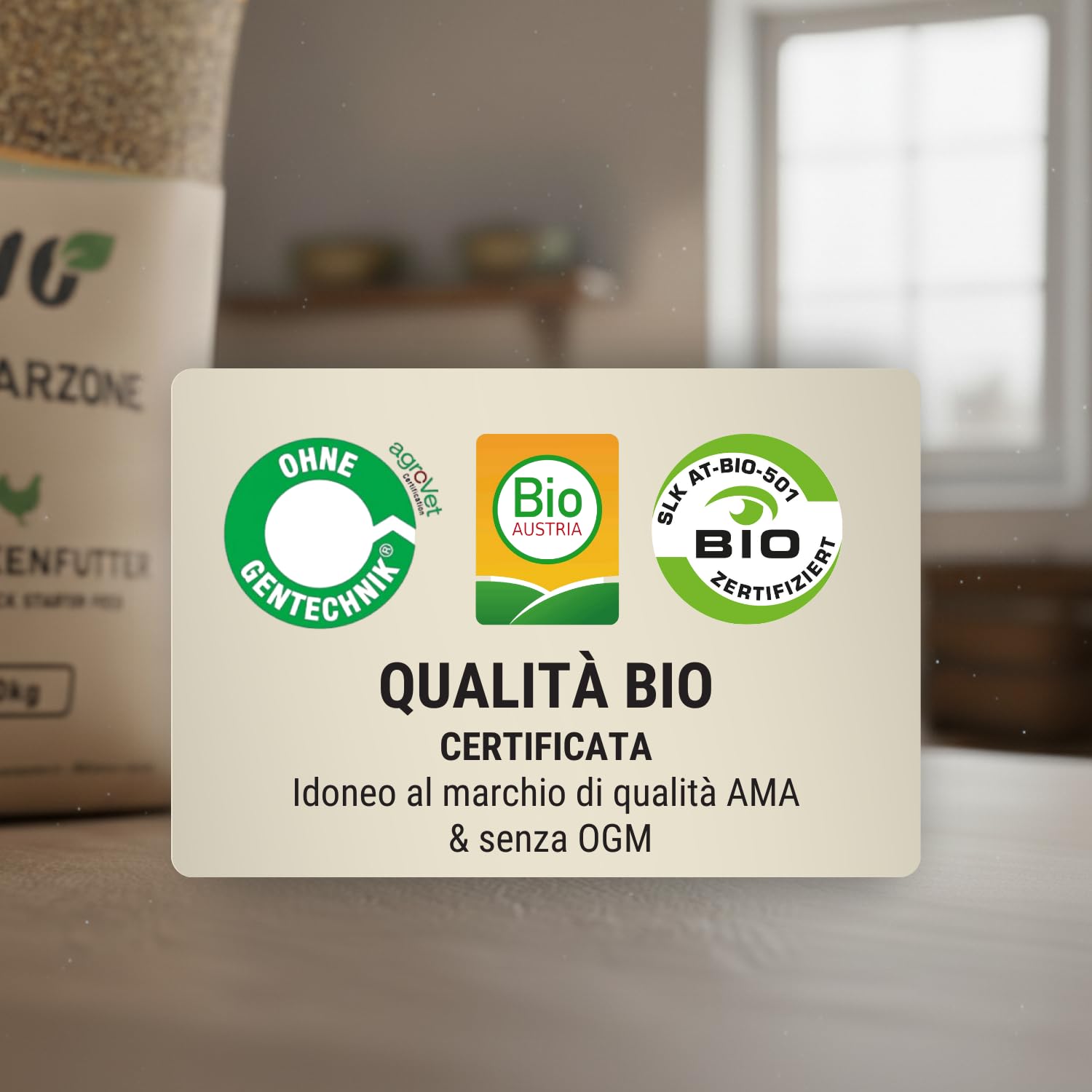 Agrarzone BIO Mangime per Pollastre 20 kg - Alimento Completo per Giovani Galline (6-21 Settimane) - Per Sviluppo Sano & Crescita - Premium Austria Senza OGM