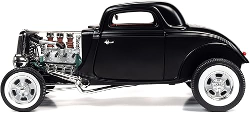 Miniatura 2 de Auto World 1934 Ford 3 Window Coupe High Boy Hot Rod 118 Modelo fundido a troquel