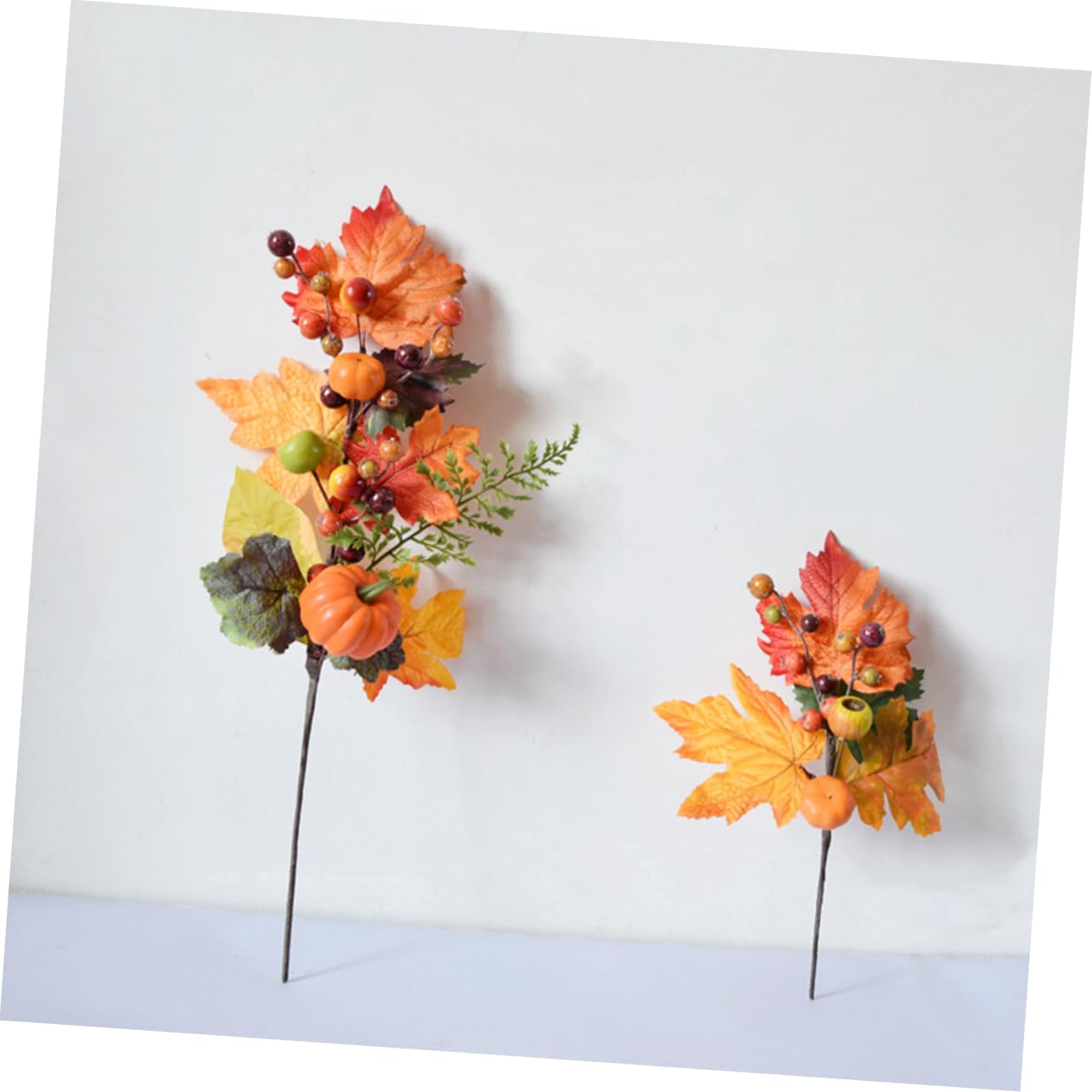Cabilock 10stücke Kunstblätter Zweige Für Herbstdekoration Für Erntedankfest Und Halloween Bunte Kunstpflanzen Für Tisch Und Raumgestaltung