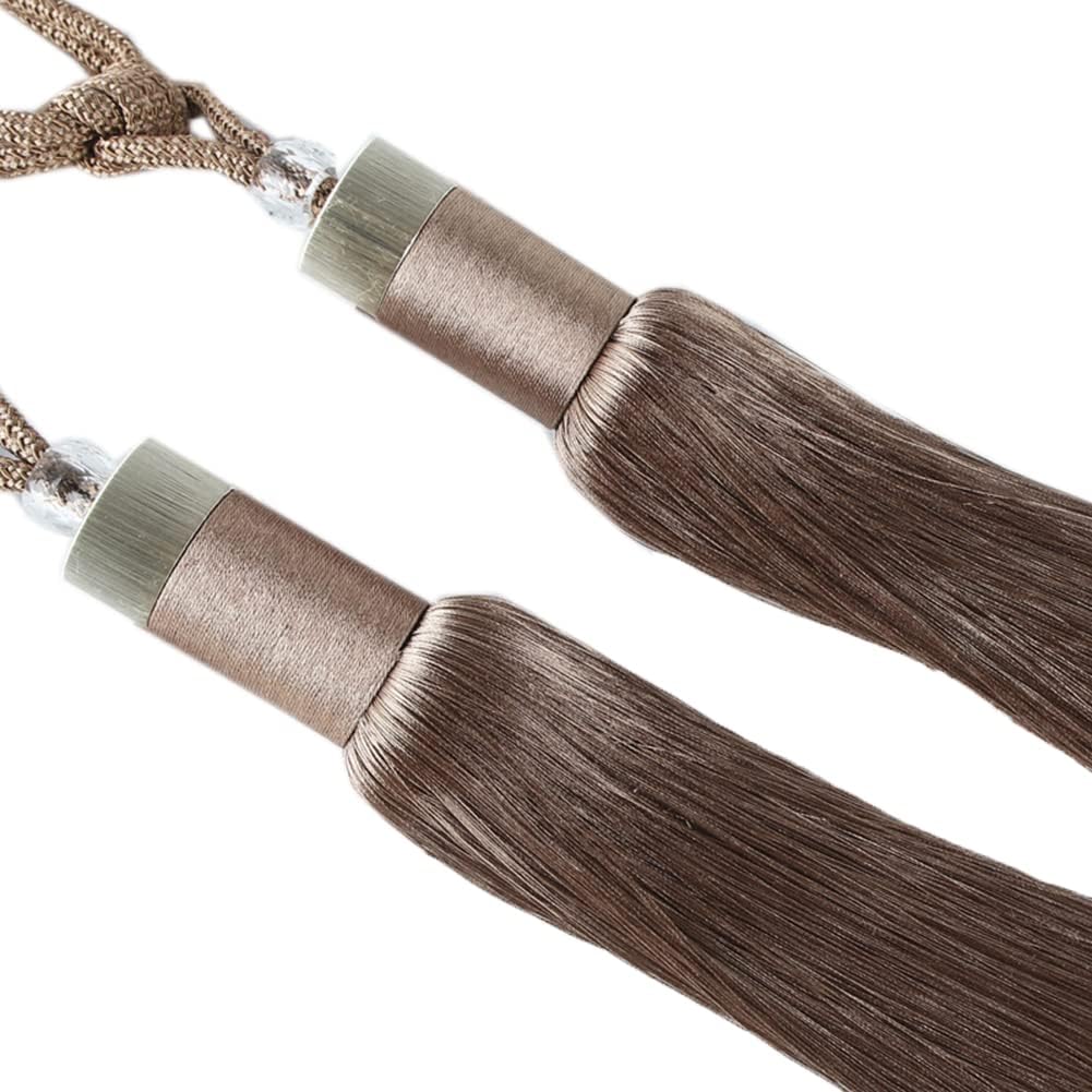 1 Pair European Style Curtain Buckle Tieback Living Room Tassels Curtain DrapeTiebacks Rope Decorative Tassel Curtain Holdbacks (Royal Blue)