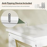 Vista 24 de ZENY Mesa consola, mesa de entrada, mesa de sofá estrecha con estantes de 2 niveles, mesa de entrada para sala de estar, entrada, pasillo, vestíbulo