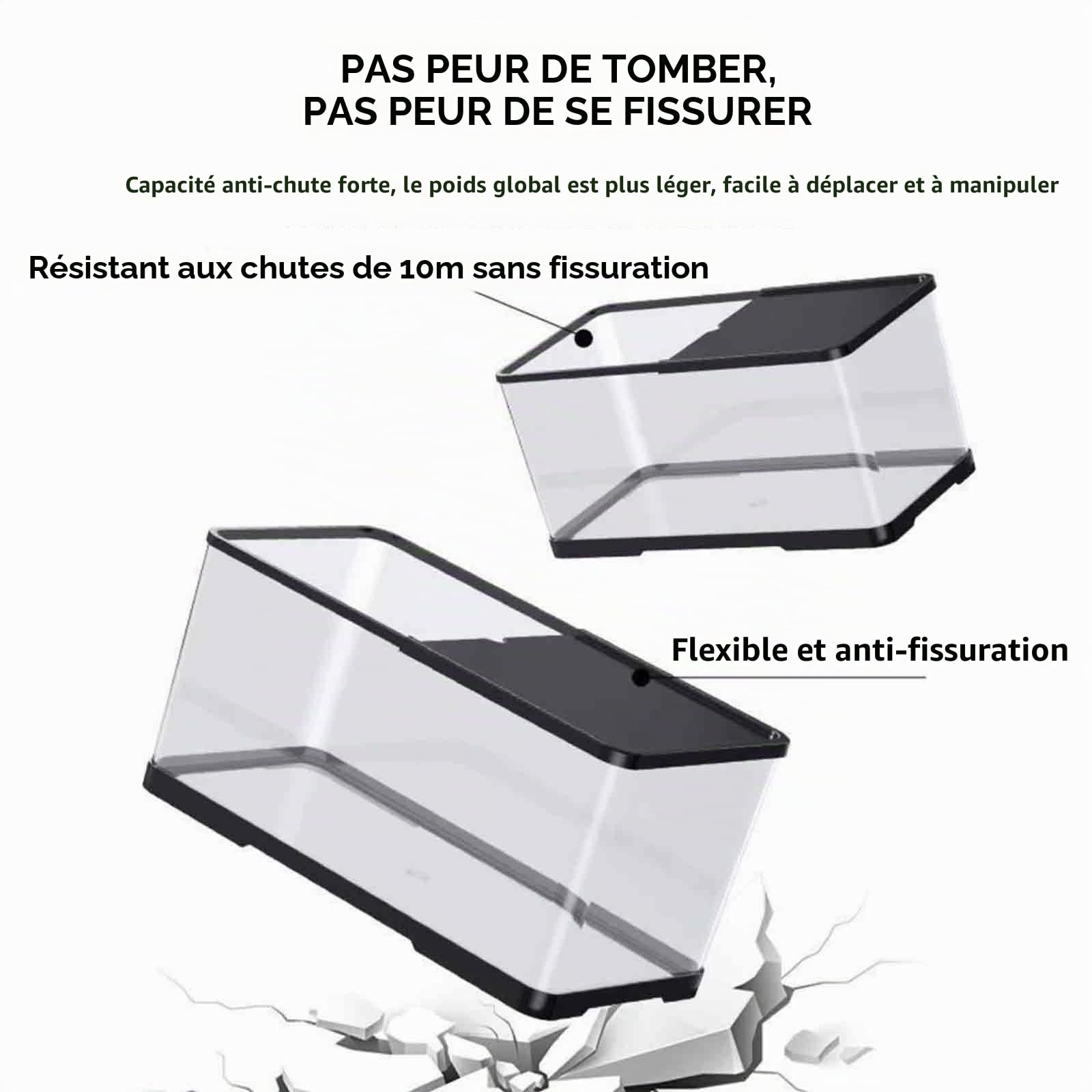Cage Hamster Russe Plastique, Maison pour Hamster Confortable, Cage pour Hamster Panoramique à 360°, Matériau As, Conception D'aération, Cadre Intégré