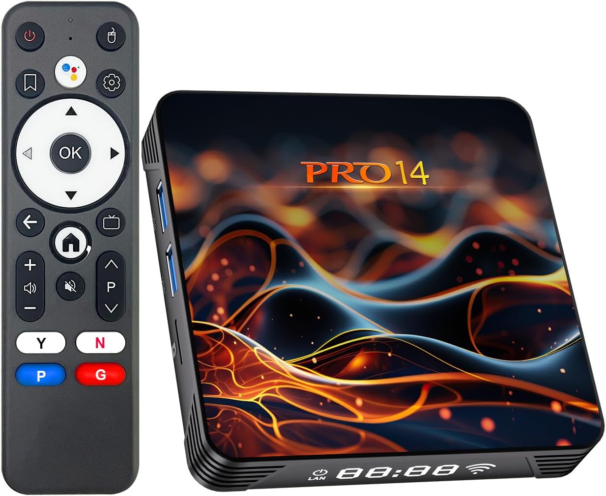 2026 Android TV Box 14.0 8K, Android Box 2GB RAM 16GB ROM RK3518 Quad Core 64bit, Support Dual-WiFi 2.4G/5G WIFI6 3D HDR10+ BT5.0 with Voice Remote Control