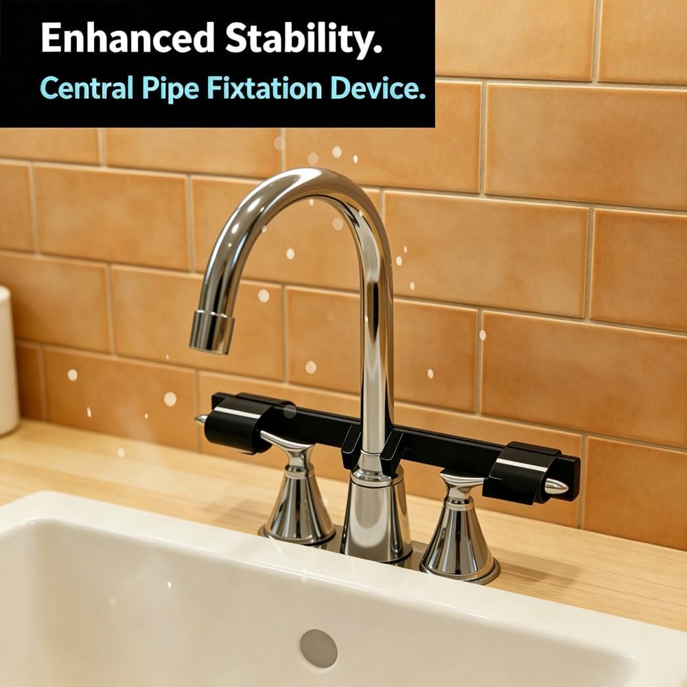 Universal Faucet Handle Lock,Universal Tool-Free Installation,Pet & Child Proof Sink Faucet Lock, Anti-Slip Kitchen Bathroom Stopper, Prevent Flooding and Bathroom Stopper (3Pcs-Red)