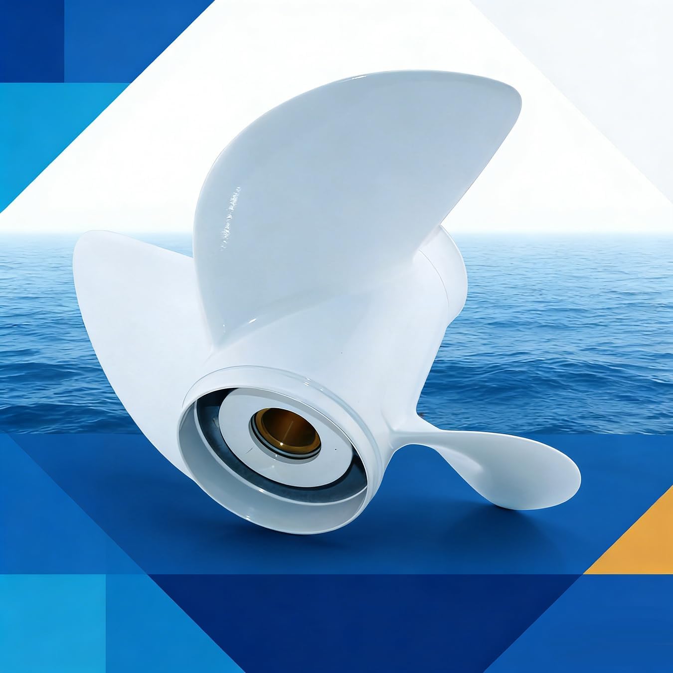 Outboard Propeller 11 5/8x11-G, 13 Spline Tooth Design For Yamaha T25 F30 F40 F50 F60 40 48 50 55 60 HP Engines, OEM 69w-45947-00-EL 663-45947-02-EL, 11 5/8x11 Pitch Aluminum Boat Motor Prop, RH