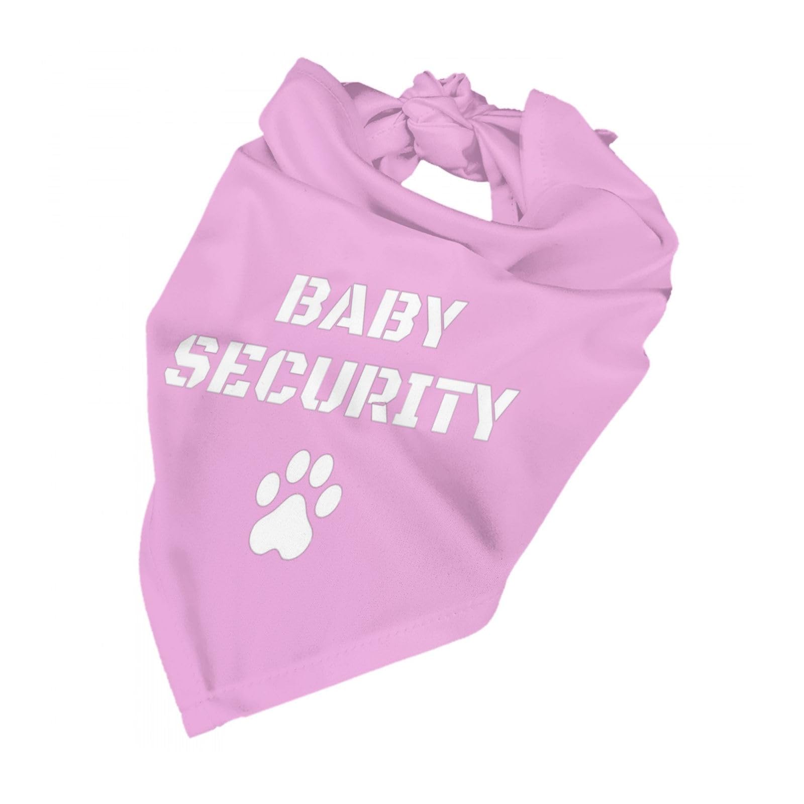 Baby Security in Training, anuncio de embarazo, bandana de revelación de género para perro, bufanda, accesorios de decoración, regalo para fiesta de amantes de los perros (rosa)