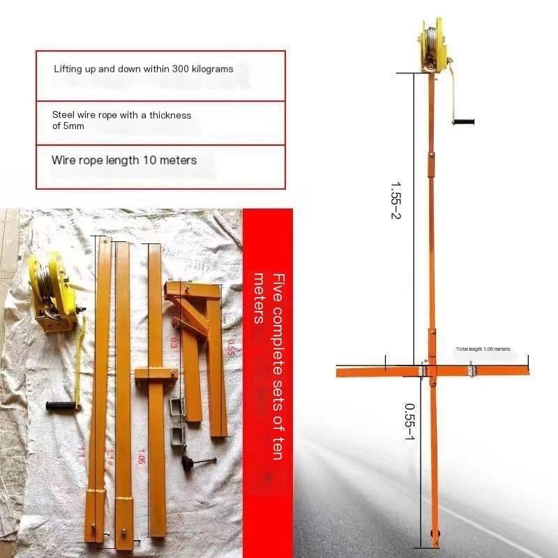 Polipasto Manual 5 HP 1800 lb con Cable 10 m miniatura 2