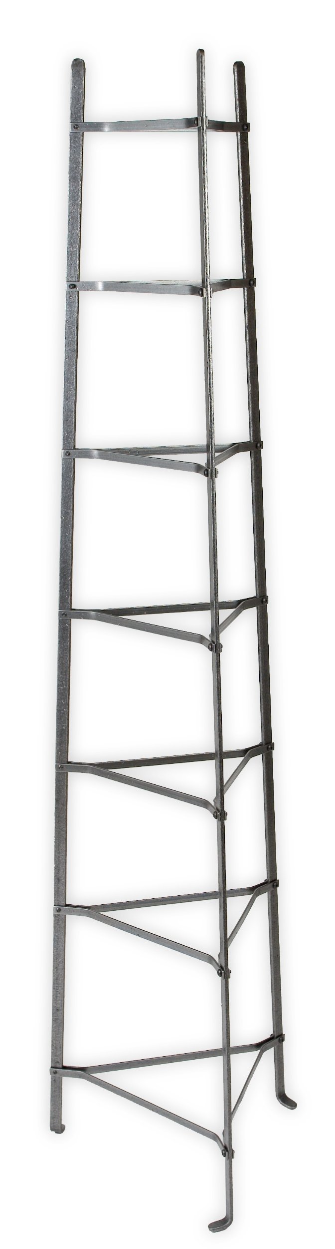 Enclume7-Tier Cookware Stand, Free Standing Pot Rack, Hammered Steel (Unassembled)