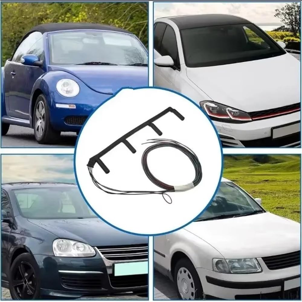 Świece żarowe kompatybilne z VW Golf 2004 2005 2006, wiązka przewodów świec żarowych, podgrzewacz silnika 038971782C 904-417 V10830116