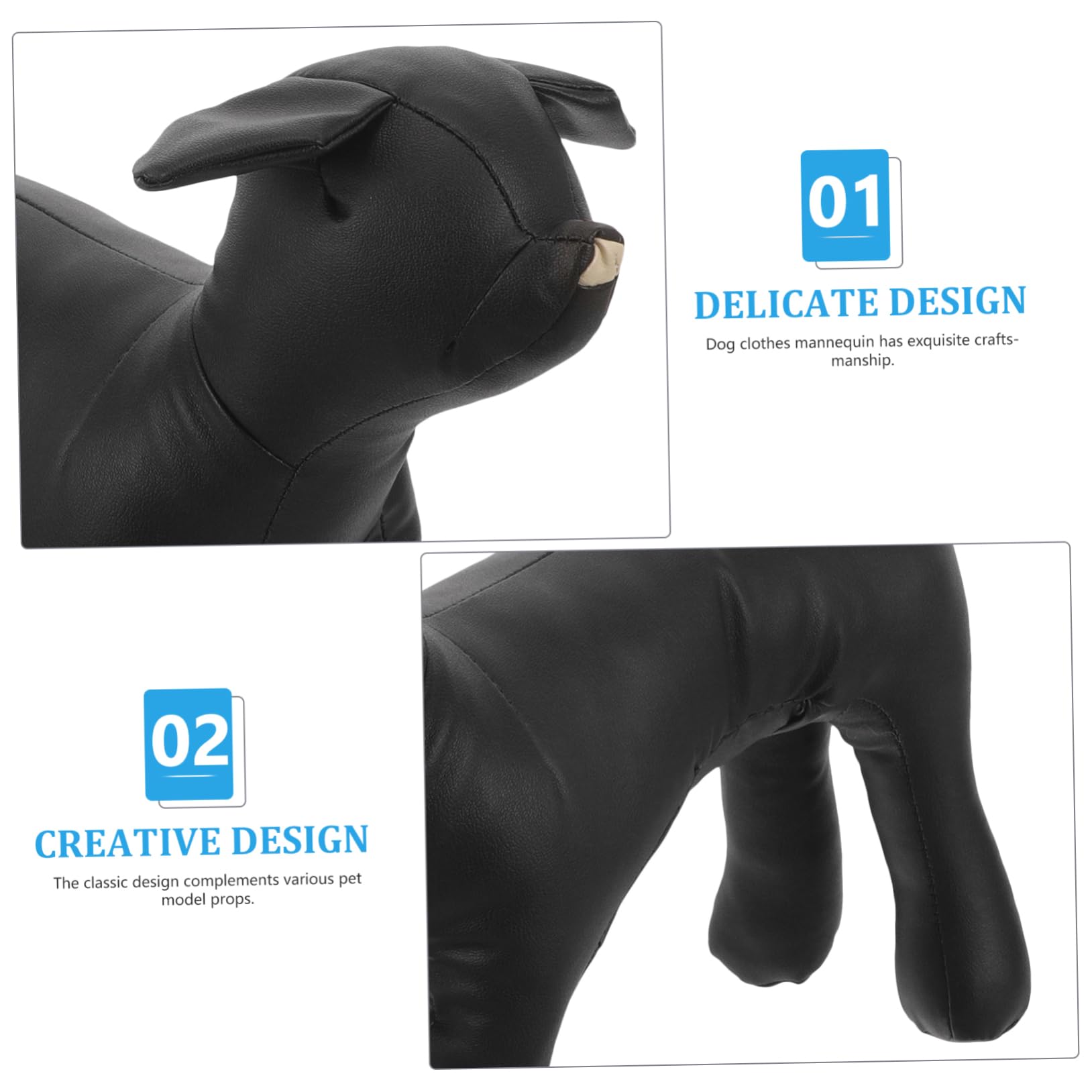 Manichino Per Cani Pu Flessibile Espositore Elegante Per Abbigliamento Da Animale Per Negozio Di Animali Domestici e Toelettatura Superficie Liscia e Facile Da Pulire
