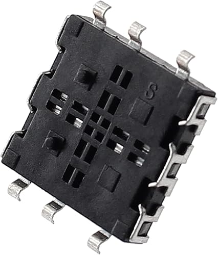 Miniatura 5 de Mecion 10 interruptores táctiles táctiles de botón pulsador, 0.394x0.394x0.354 in 6 pines 5 vías momentánea SMD SMT táctil táctil interruptor táctil