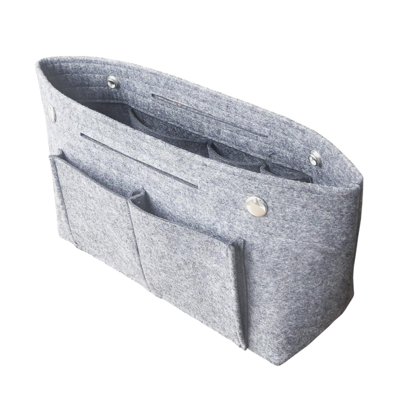 Paquet de Toilette Portable Trousse de Maquillage en Feutre pour Organiser Cosmétiques Grosse Capacité en Tissu Compact pour Voyage d'affaires et Salle de Sport