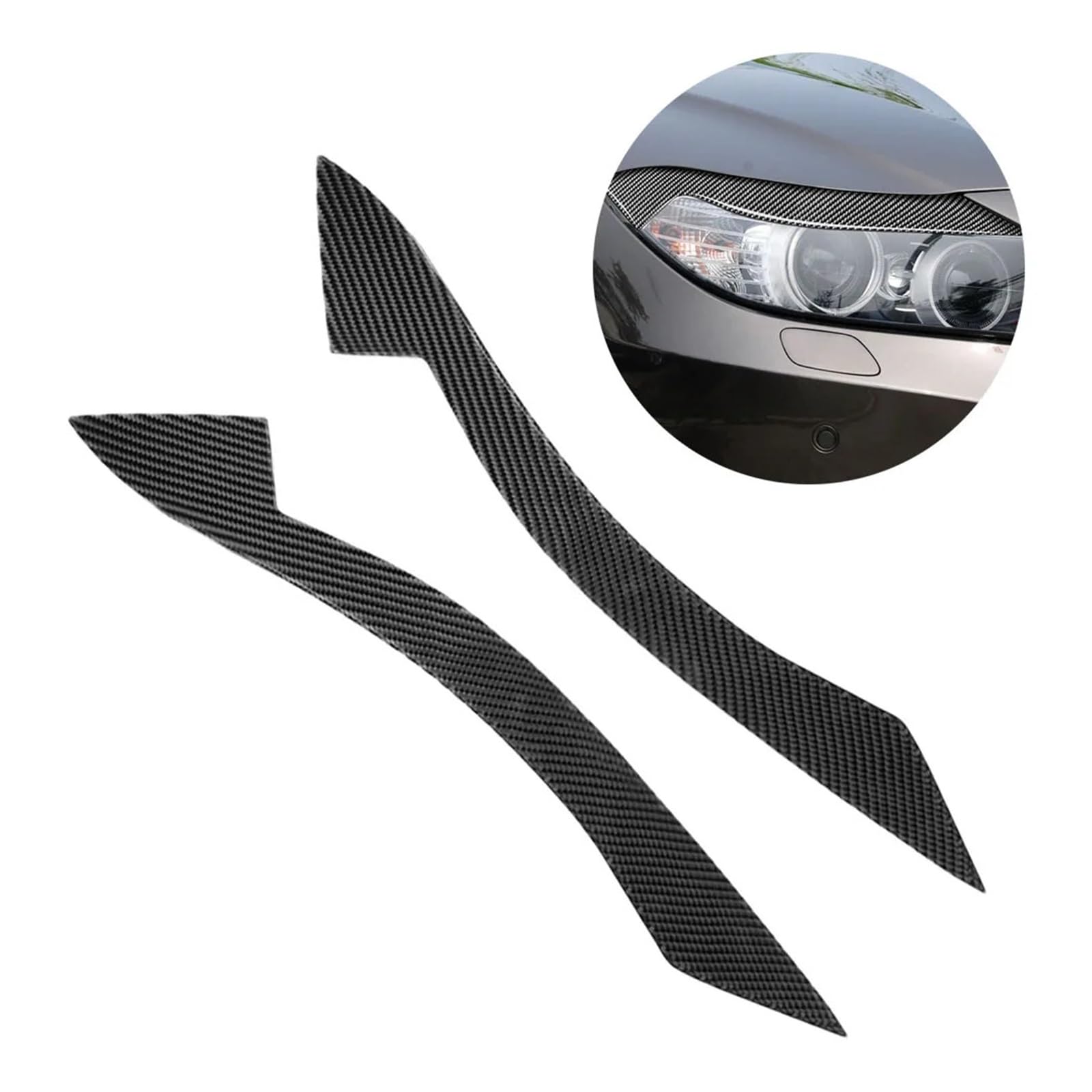 Frontscheinwerfer-Augenlid-Augenbrauen-Abdeckungsverkleidung, Compatible With Z4 E89 2009–2015(Carbon Fiber)