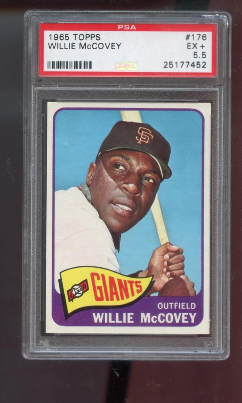1965 Topps #176 Willie McCovey PSA 5.5 Graded Baseball Card San Francisco Giants