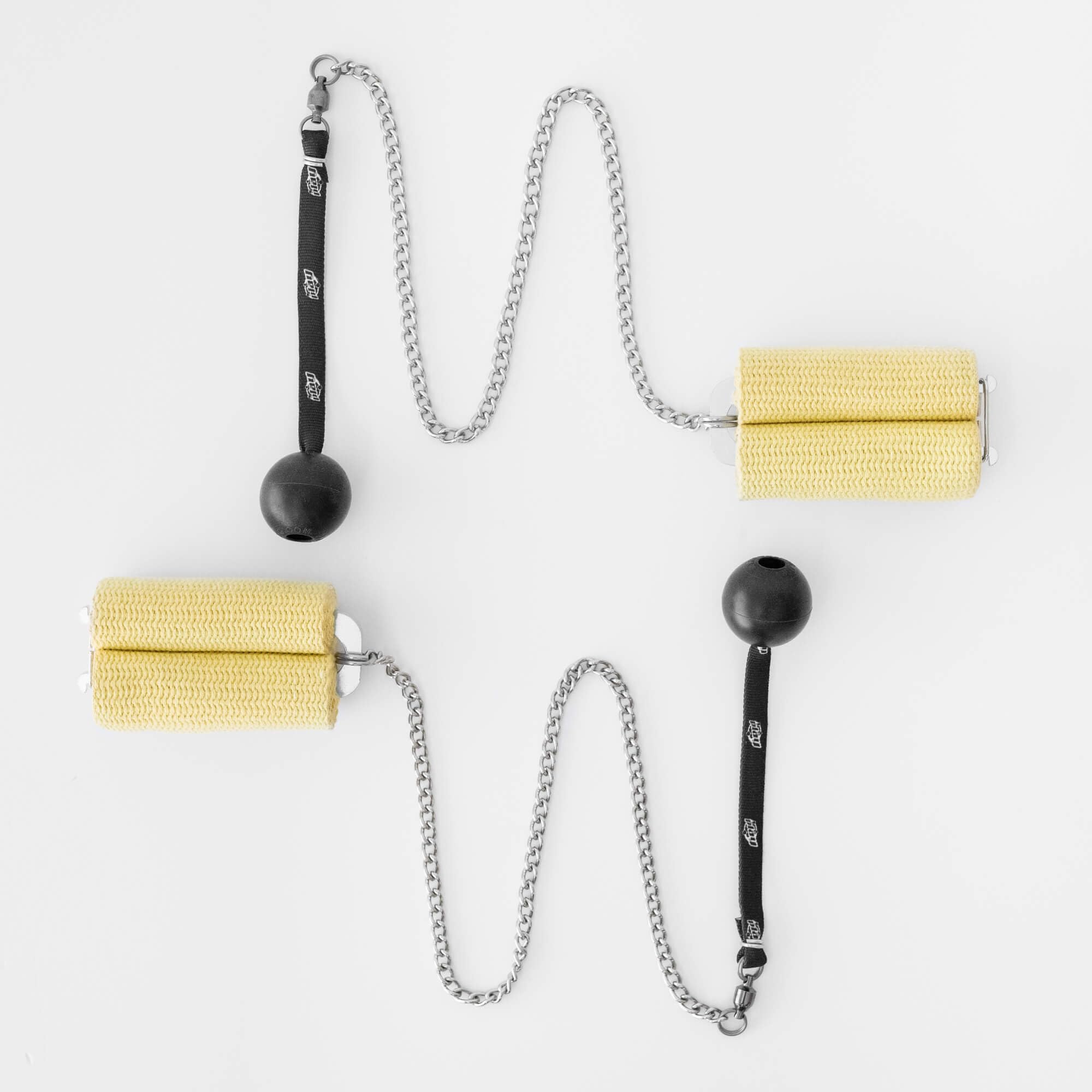 Play Juggling - Poseidon Fire Poi Fast-Replace - Pure Kevlar® Fire Chains Fiery Bolas (100mm knob)