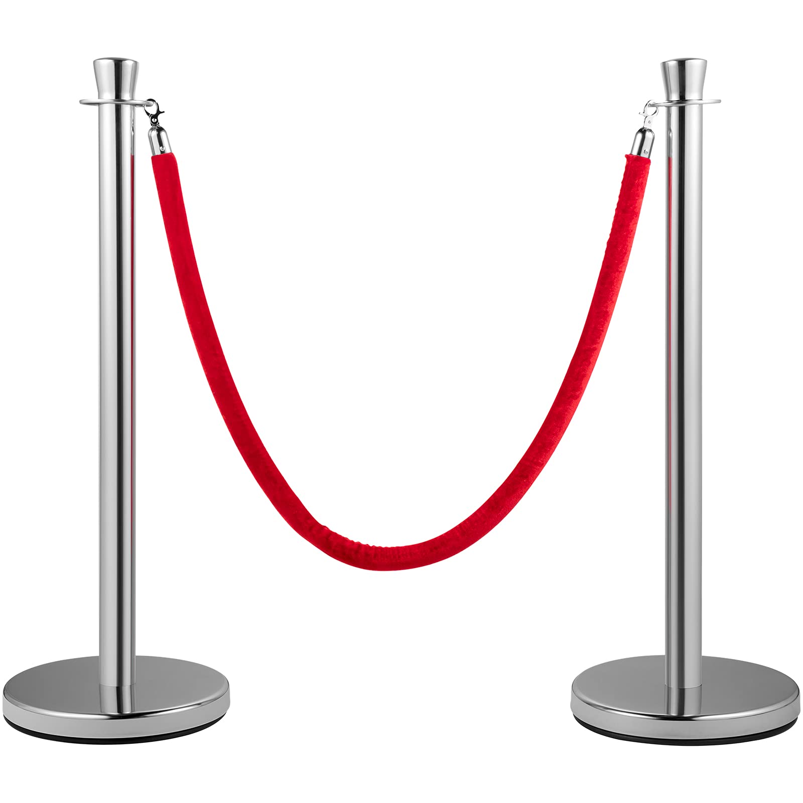 Buy VEVOR Crowd Control Stanchion, Set of 2 Pieces Stanchion Set