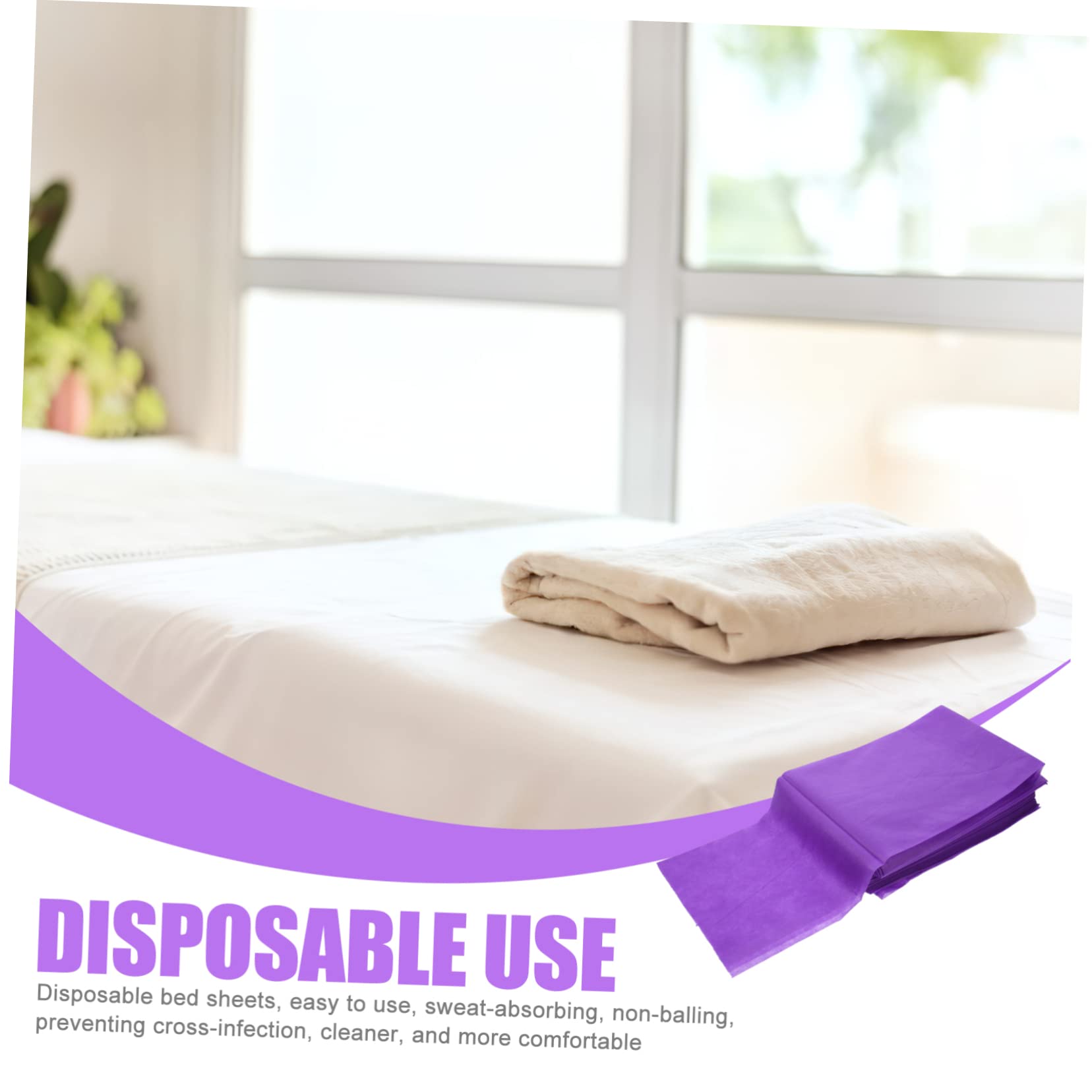 WOFASHPURET Spa Sheets Esthetician Bed 10pcs Massage Bed Sheets Non-woven Fabric Waterproof Salon Bedsheet