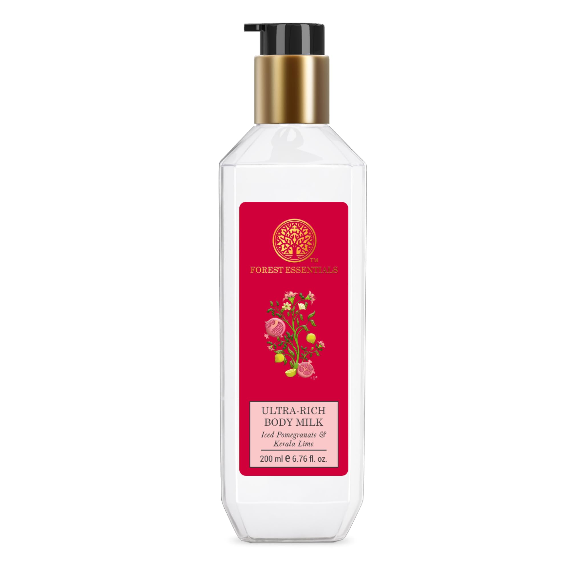 Forest Essentials Ultra-Rich Body Milk Iced Pomegranate & Kerala Lime | Ayurvedic Lightweight Moisturising Body Lotion For Hydration | Natural Body Moisturizer-image-48