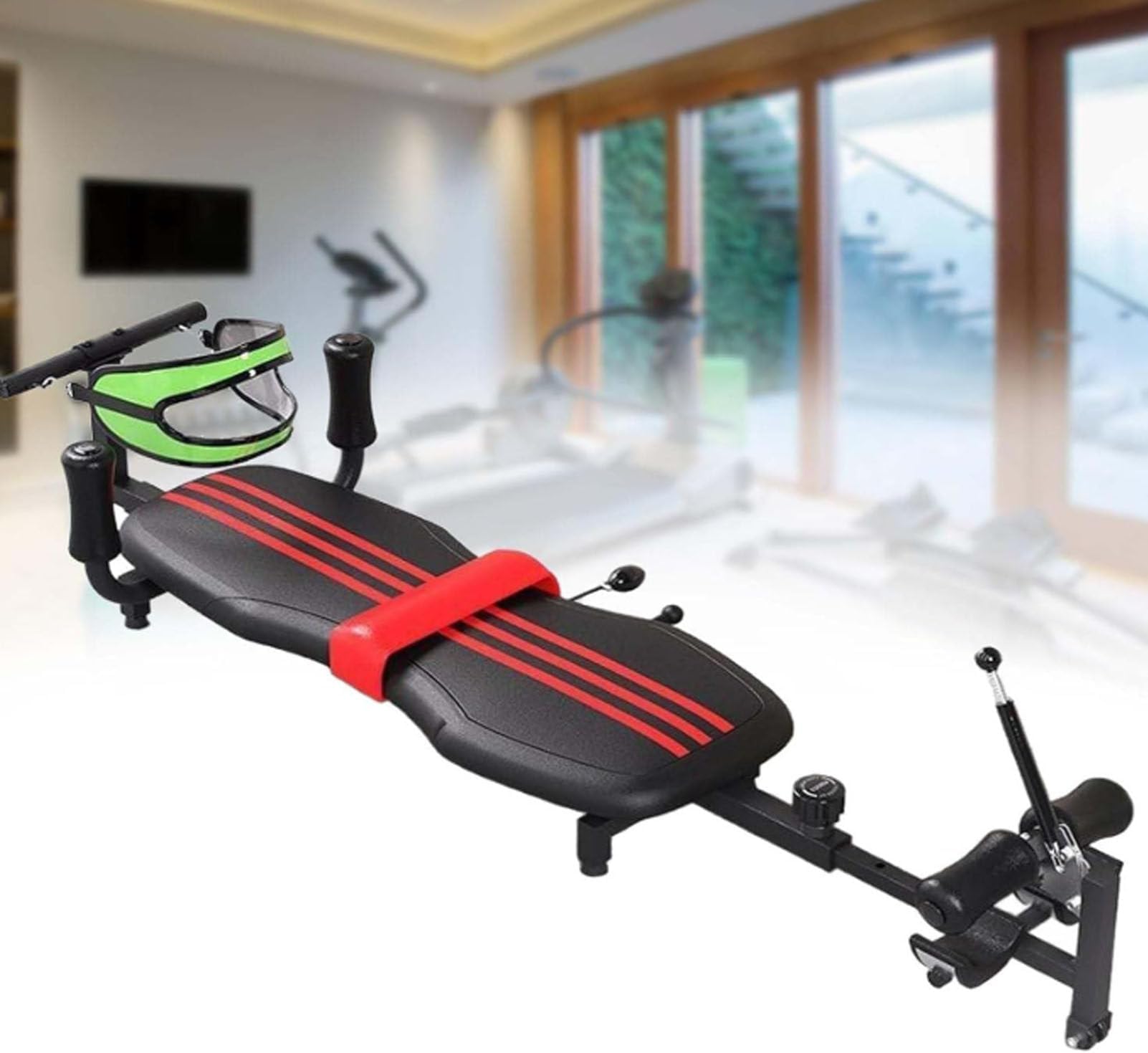 Cervical Traction Back Stretch Bench, Stretch Machine Workout Traction Table Spine Traction Lumbar Cervical Massage Stretching Body Relax, Adjustable Length