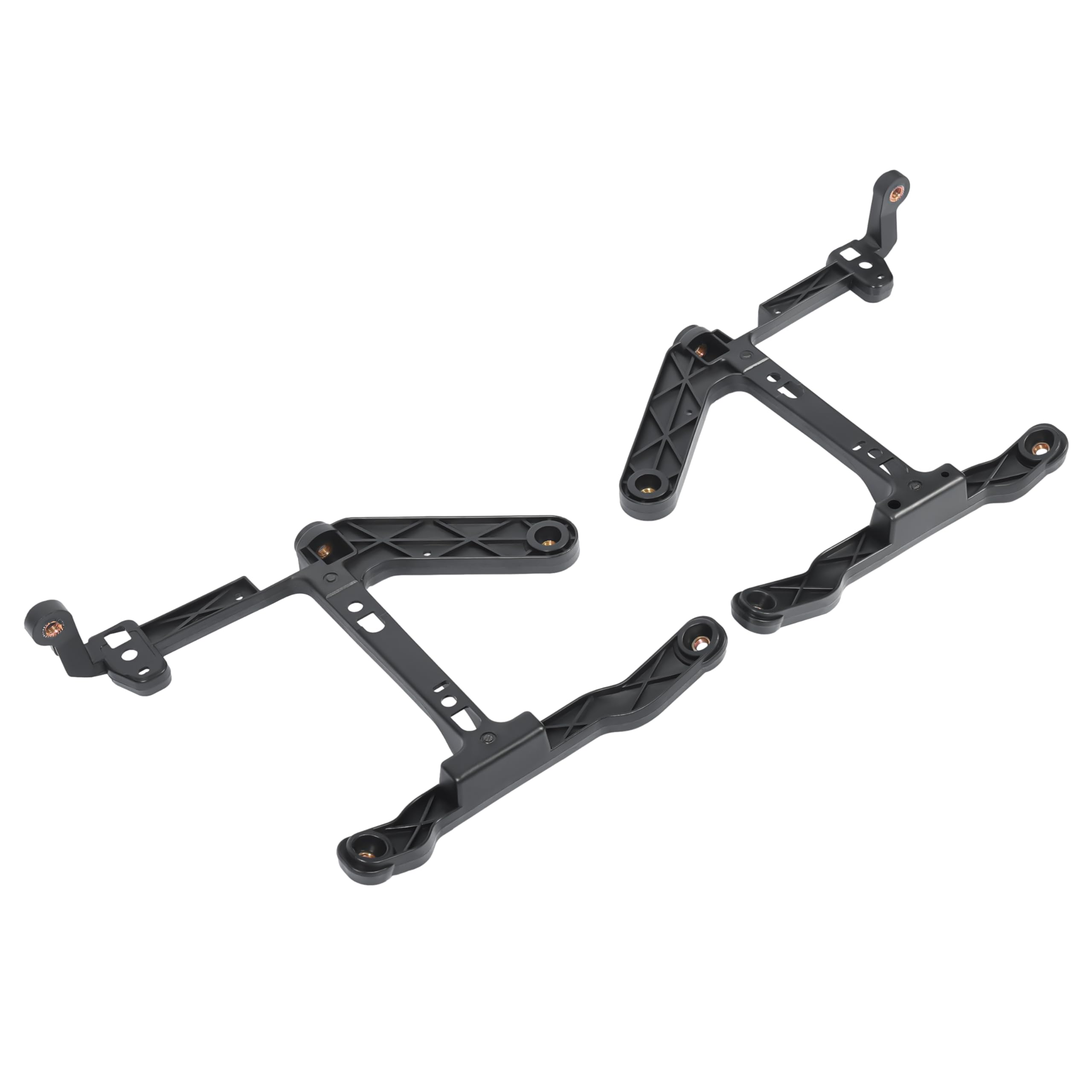 HECASA Fog Light Bracket Compatible with 2013-2024 Dodge Ram 1500 Classic Front Bumper Bracket Fog Lamp Mounting Kit Plastic(PA6) Driver & Passenger Side Replacement for 68232454AA, CH1061108