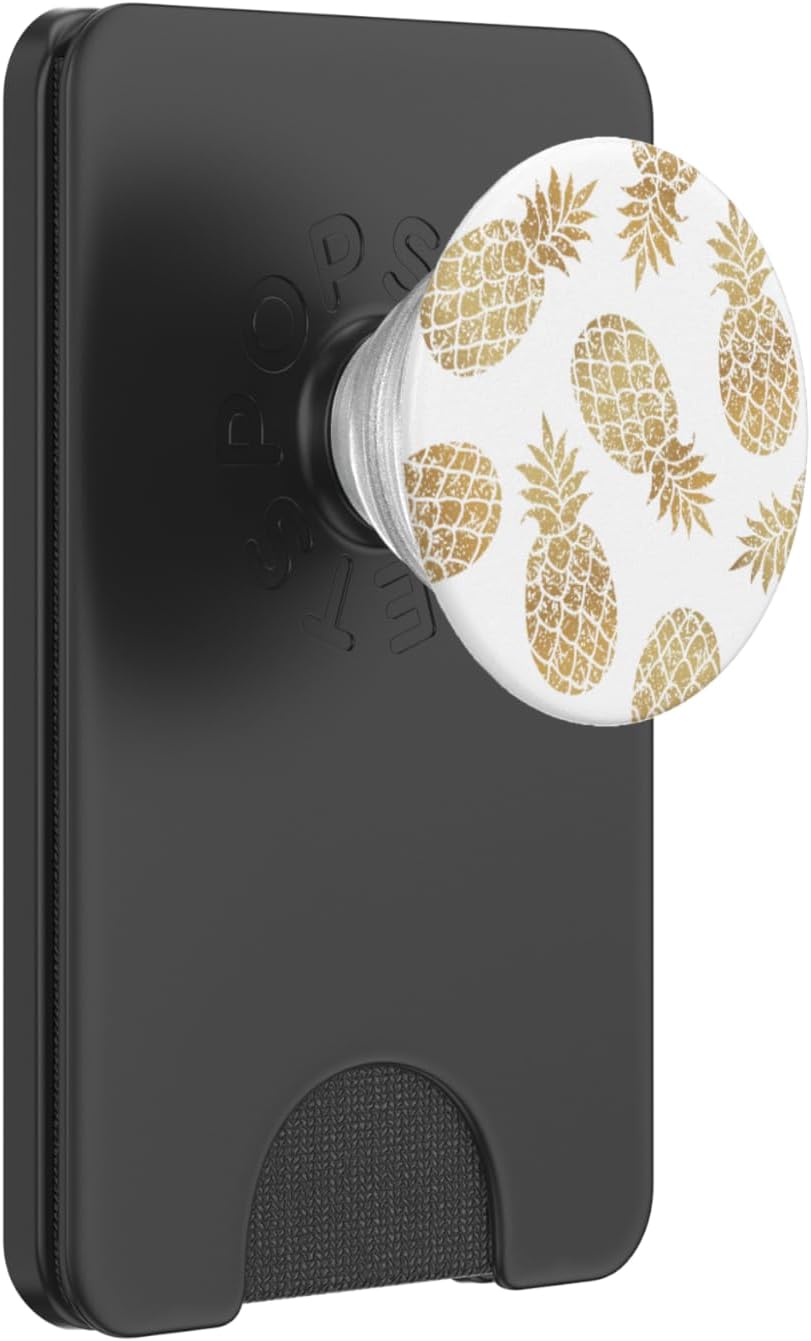 Floral Pineapple Pattern - Cute Pineapples Design PopSockets PopGrip for MagSafe
