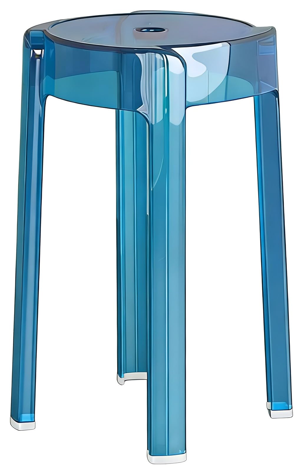 Transparenter Duschhocker – transparenter Kunststoff-Badefußhocker für Dusche, Pediküre und Badezimmer