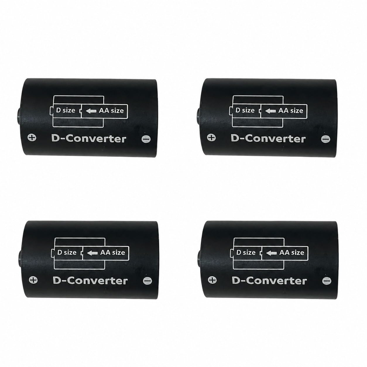 Compatible with Duracell D-Converter Chhota Power AA Size Adapter/Converter Black Case, (Pack of 4)-image-9
