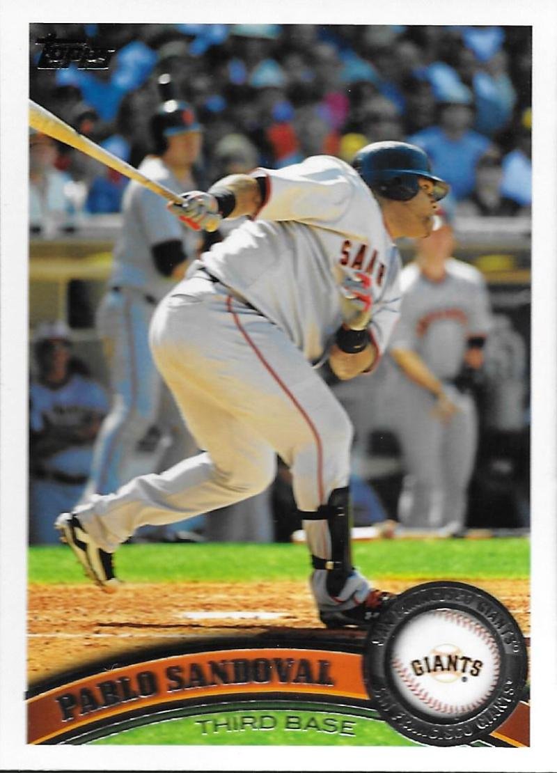 2011 Topps Baseball Series 1#188 Pablo Sandoval San Francisco Giants Official MLB Trading Card