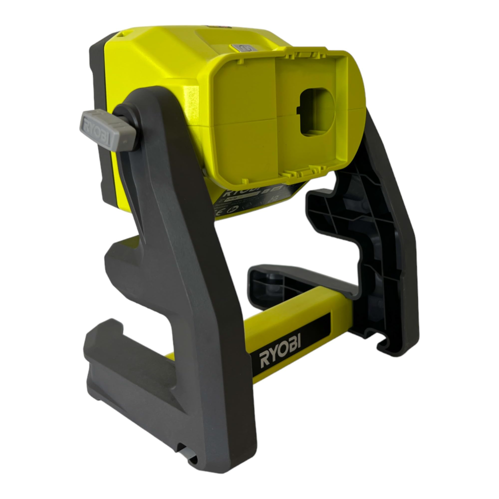 Ryobi RLFD18-0 Faro 18V, Batteria Non Inclusa, con 3 Impostazioni di Luminosità, Testa Ruotabile di 360°