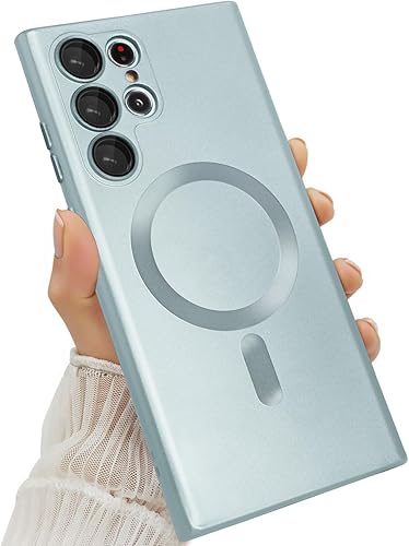 Miniatura 60 de Funda Magnética para Samsung Galaxy S25 Plus para Mujeres Hombres Niñas [Compatible con MagSafe] [Protector de Lente de Cámara] Mate Bonita Delgada