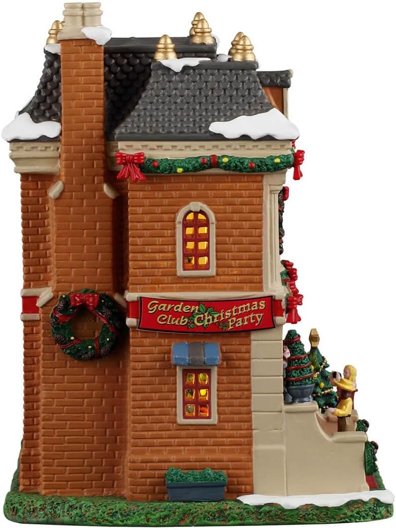 Lemax, Garden Club Christmas Party, Lighted Buildings, #65580