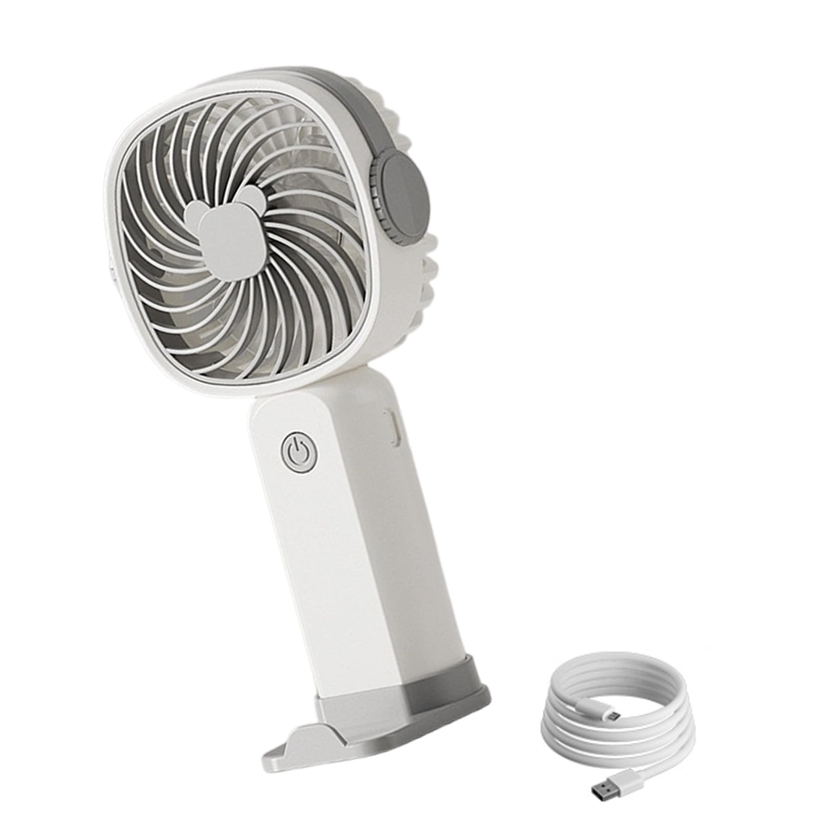 Kaeltsyn Portable Handheld Desk Fan Rechargeable Small Personally Cooling Tool for Travel, Makeup, Outdoor, Indoor Enduring Low Noise Small