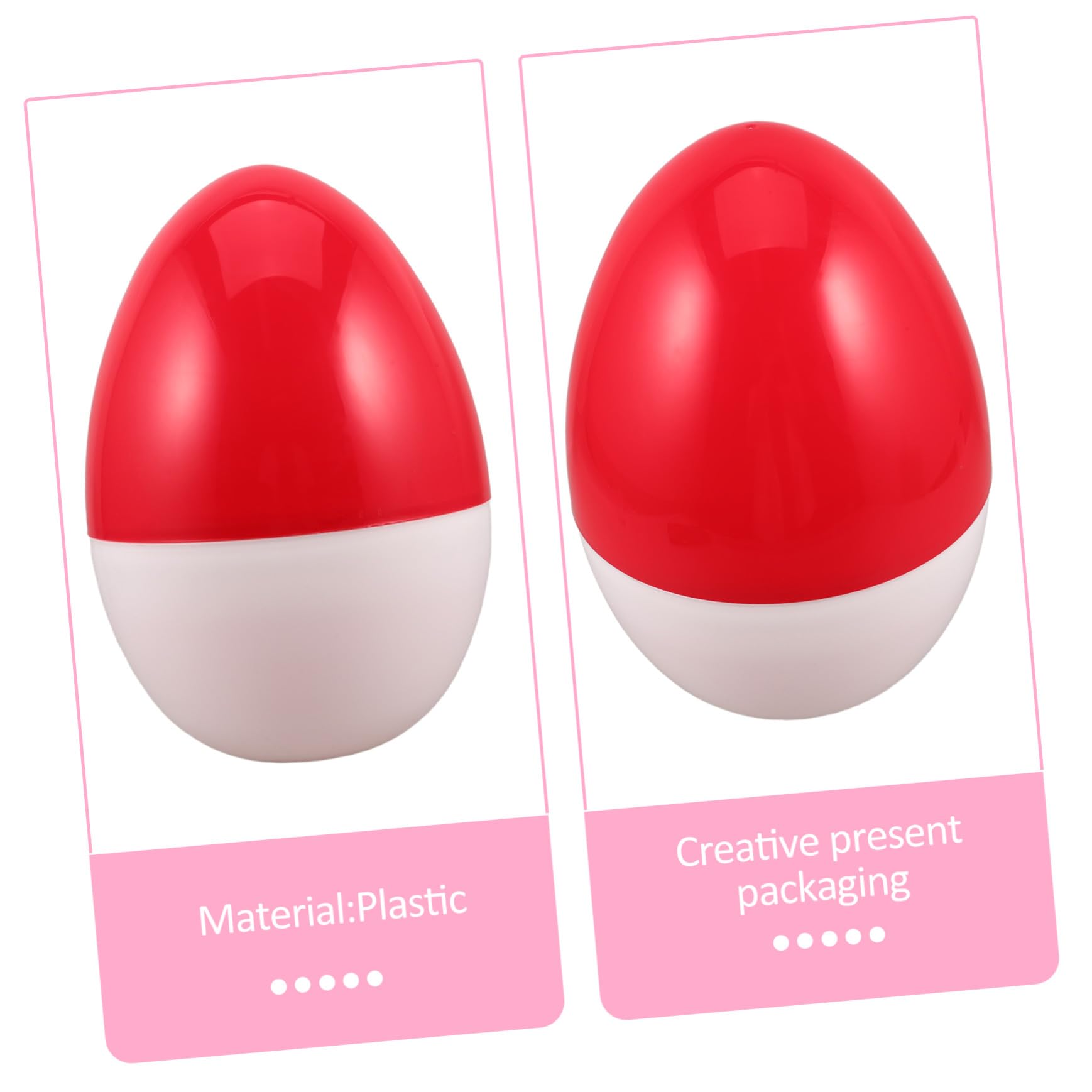 Hohopeti Capsula Vuota Trasparente Rondella Grande Uovo di Riempibile per Pasqua Contenitore per Caramelle Uovo di Vuoto Scatola per Feste Contenitore per Giochi Fai da Te