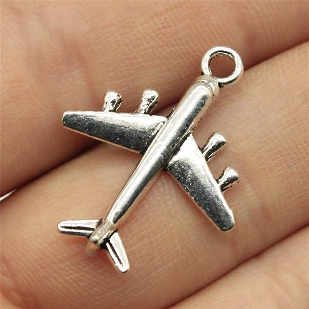 WANM Decorazioni Pendente Craft 20Pcs / Lot 0,9X0,6 Zoll (22X14Mm) Charms Ciondolo per Creazione Gioielli Monili DIY