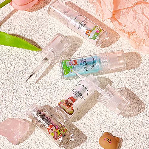 Suake 2 Pcs Highly Pigmented Beige White Liquid Glitter Eye Shadow Sticks.waterproof Liquid Sparkling Golden Eyeshadow Shimmer Eyeliner.quick-Drying Liquid Face Highlighter Eye Shimmer Makeup,Sombra De Ojos Con Purpurina.1,2 #TOP6